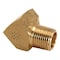 Thrifco Plumbing 1/8 Inch 45 deg Street Elbow Brass 9316026 - alternate 1